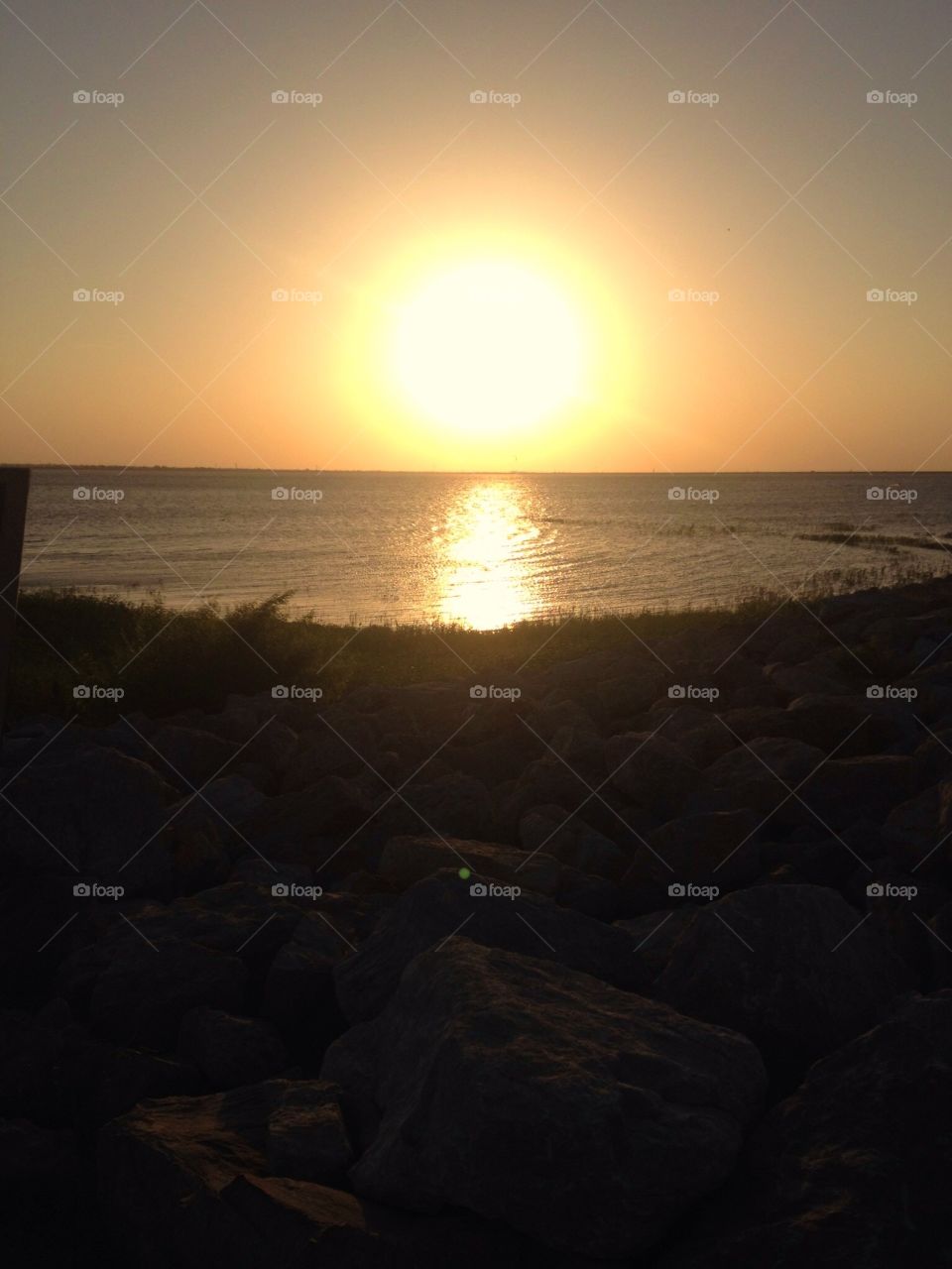 Sunset at Lake Hefner