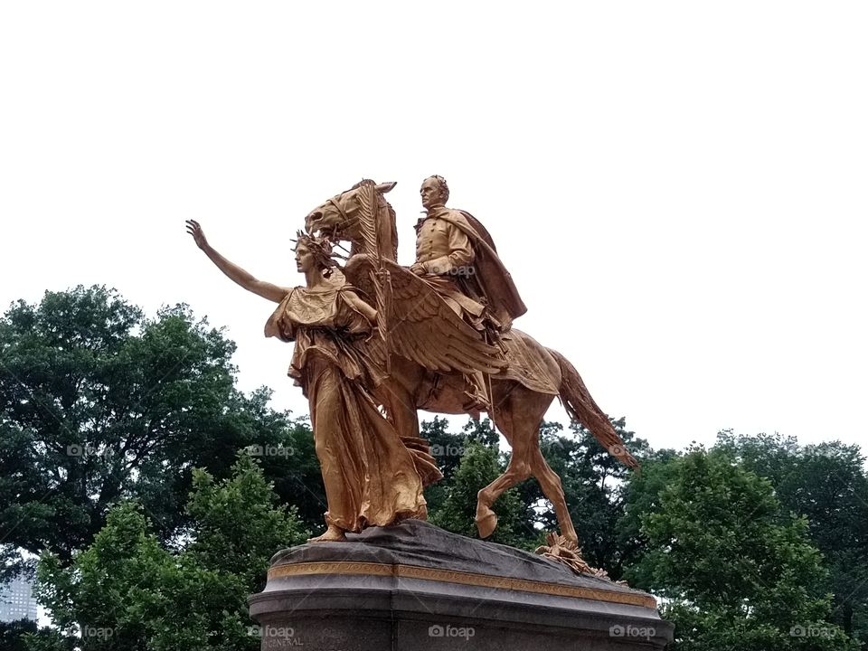 Statue, Central Park, Manhattan, NY