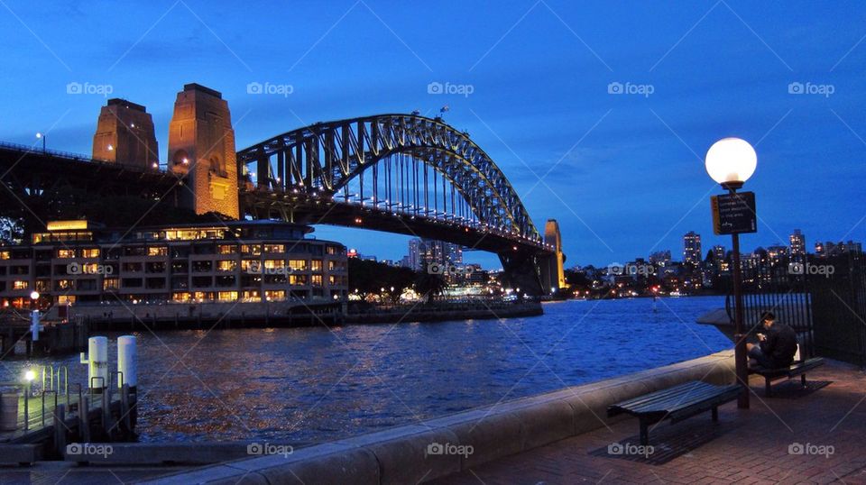 Alone by the harbour 