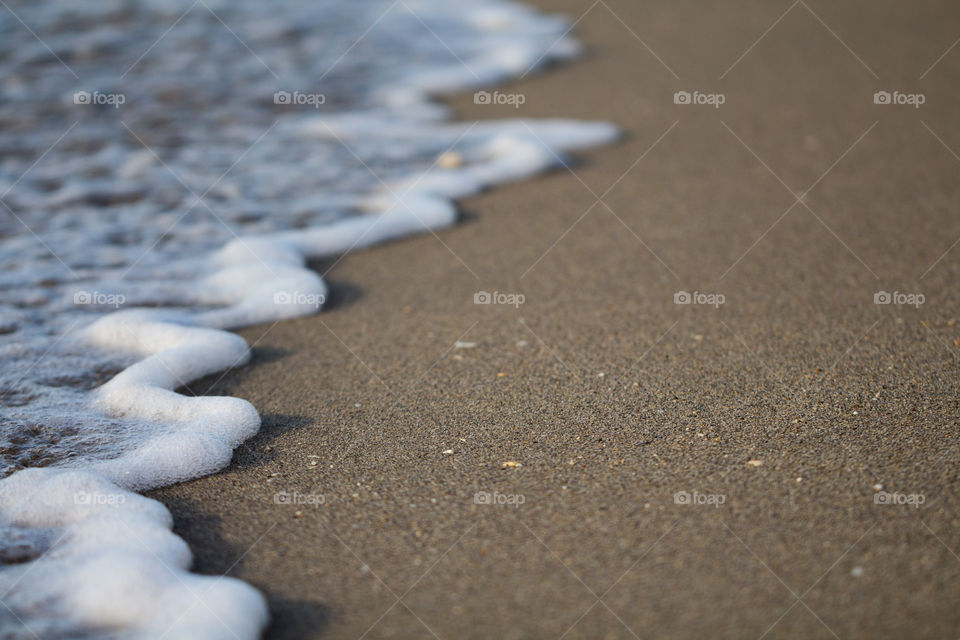 sea waves on coast line