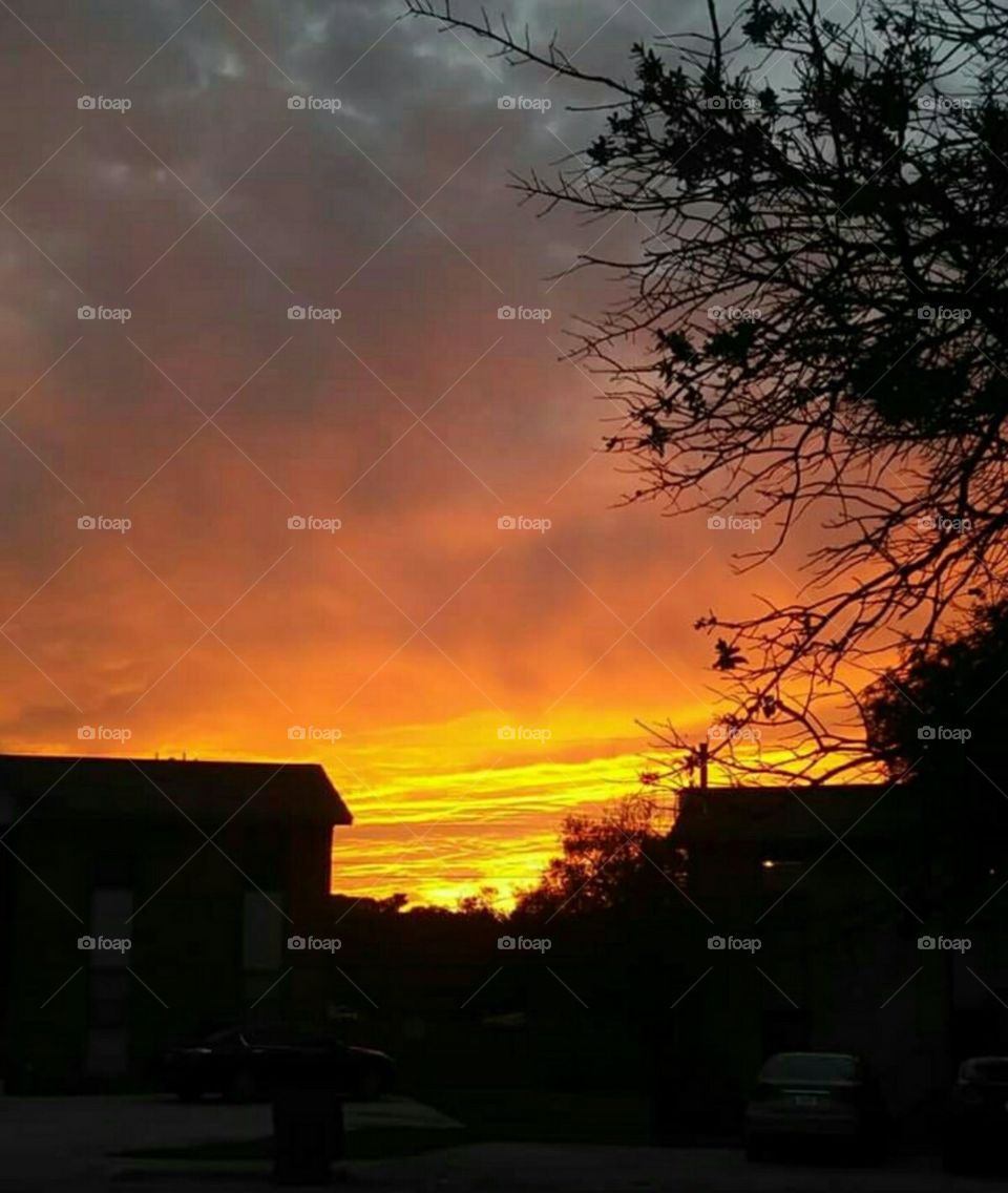 sunset in texas