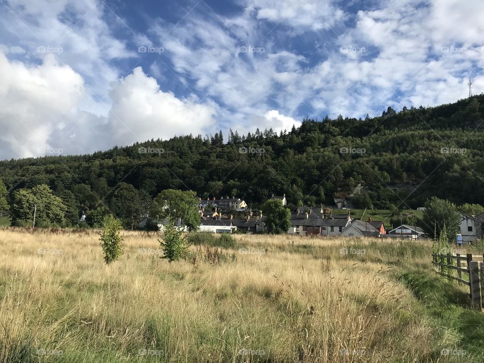 Cloud movement over the countryside