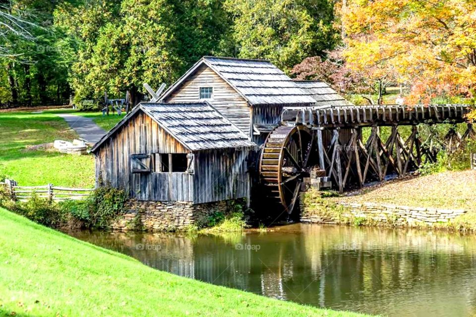 Mabry Mill on Virginia's Blue. Mabry Mill on Virginia's Blue Ridge Parkway at the Meadows of Dan. Built in 1903.