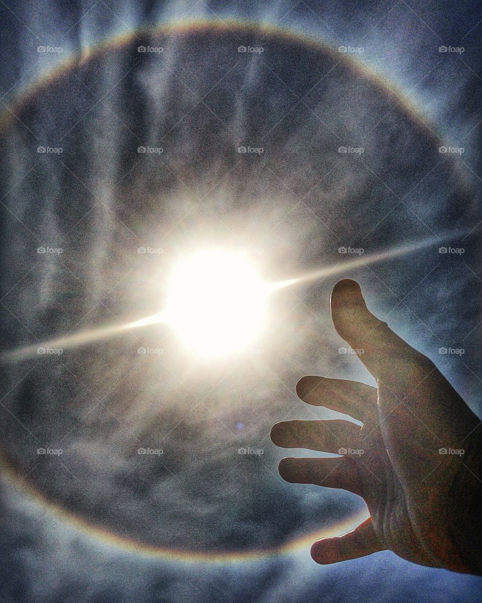 Sun Halo seen at midday