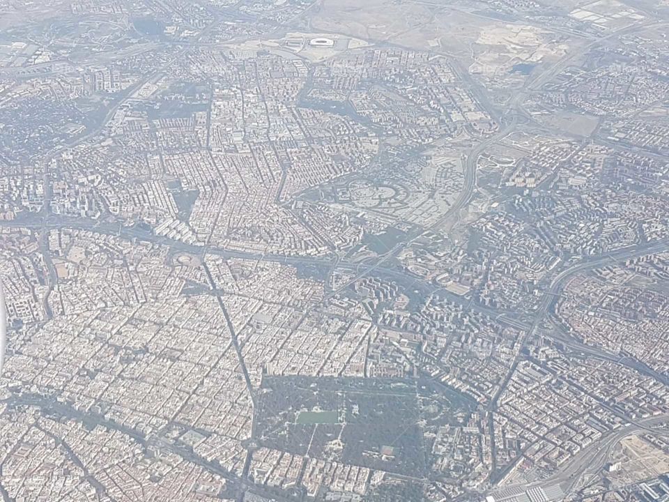 view of barcelone from the sky