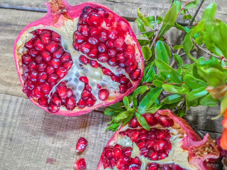 Pomegranate fruits 