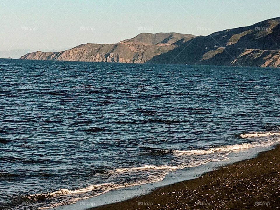 Beach ouad laou in morocco