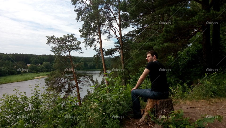 Man enjoying the view