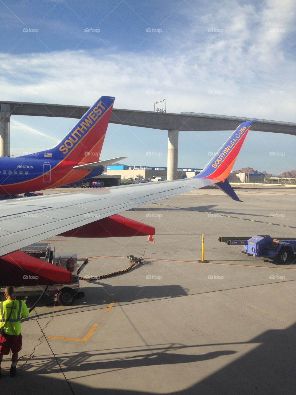 Southwest Airlines Winglet view from Phenix Sky Harbor International Airport 
