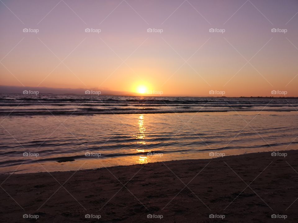 Sunset at Sola beach