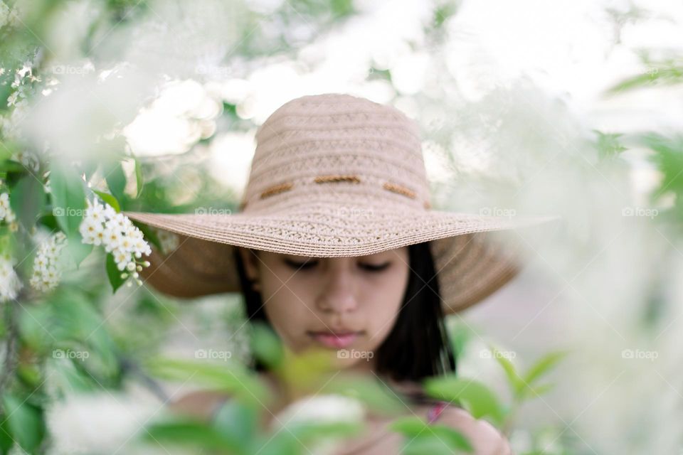 Girl in spring 