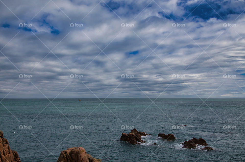 view of the coast of the sea