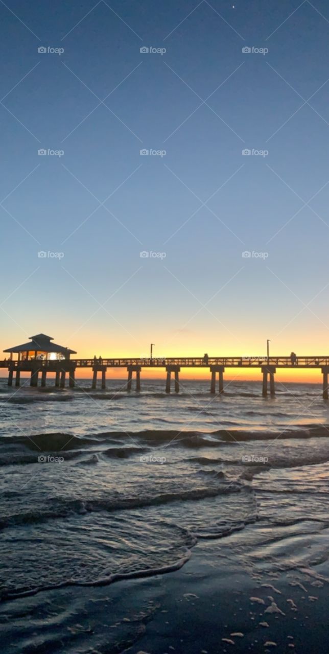 Pier sunset