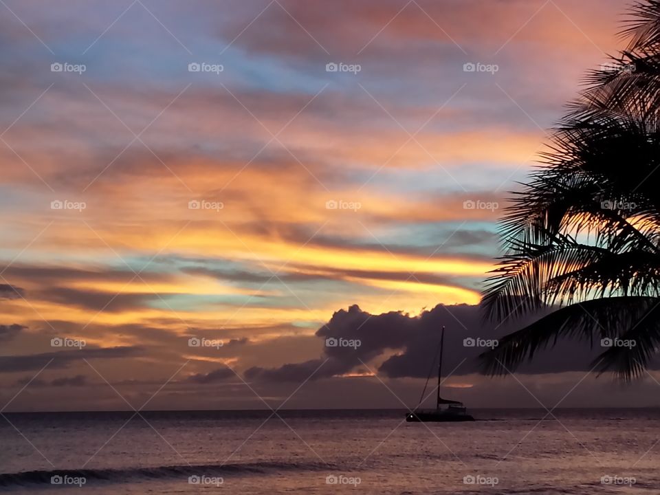 Sunset boat ride. Sunset boat ride