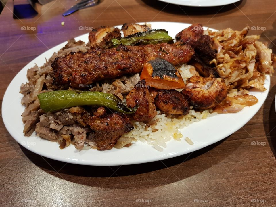 delicious and authentic Turkish platter