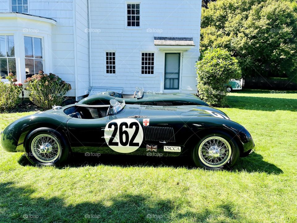 C-Type Jaguar, one of the 53 original built between 1951-1953 for the sole purpose of winning the 24 hour LeMans race, which they did. 