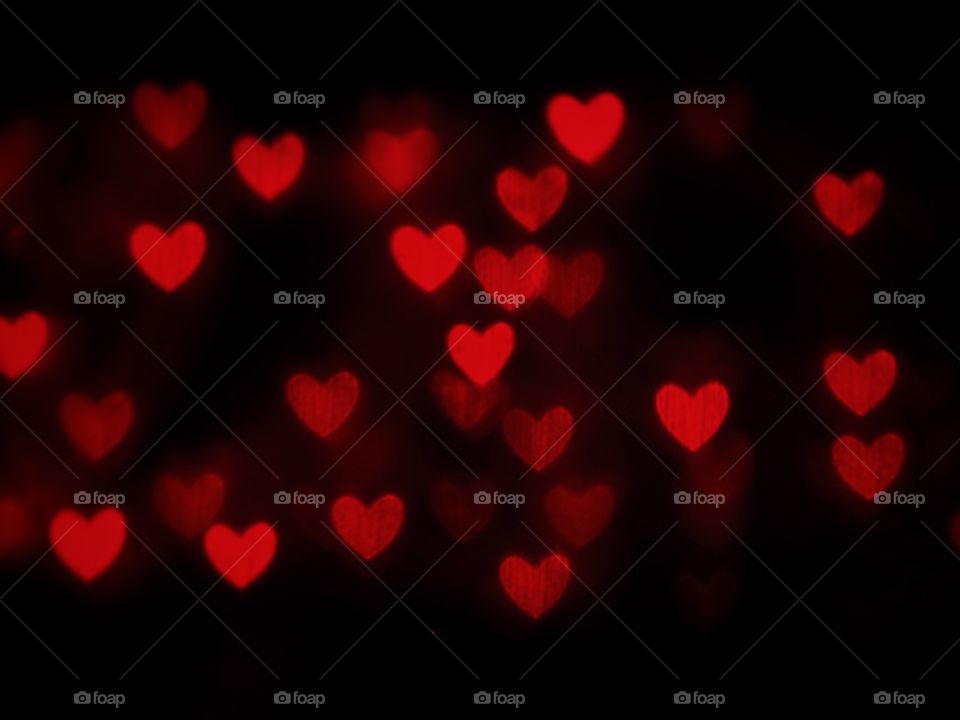 Heart bokeh background