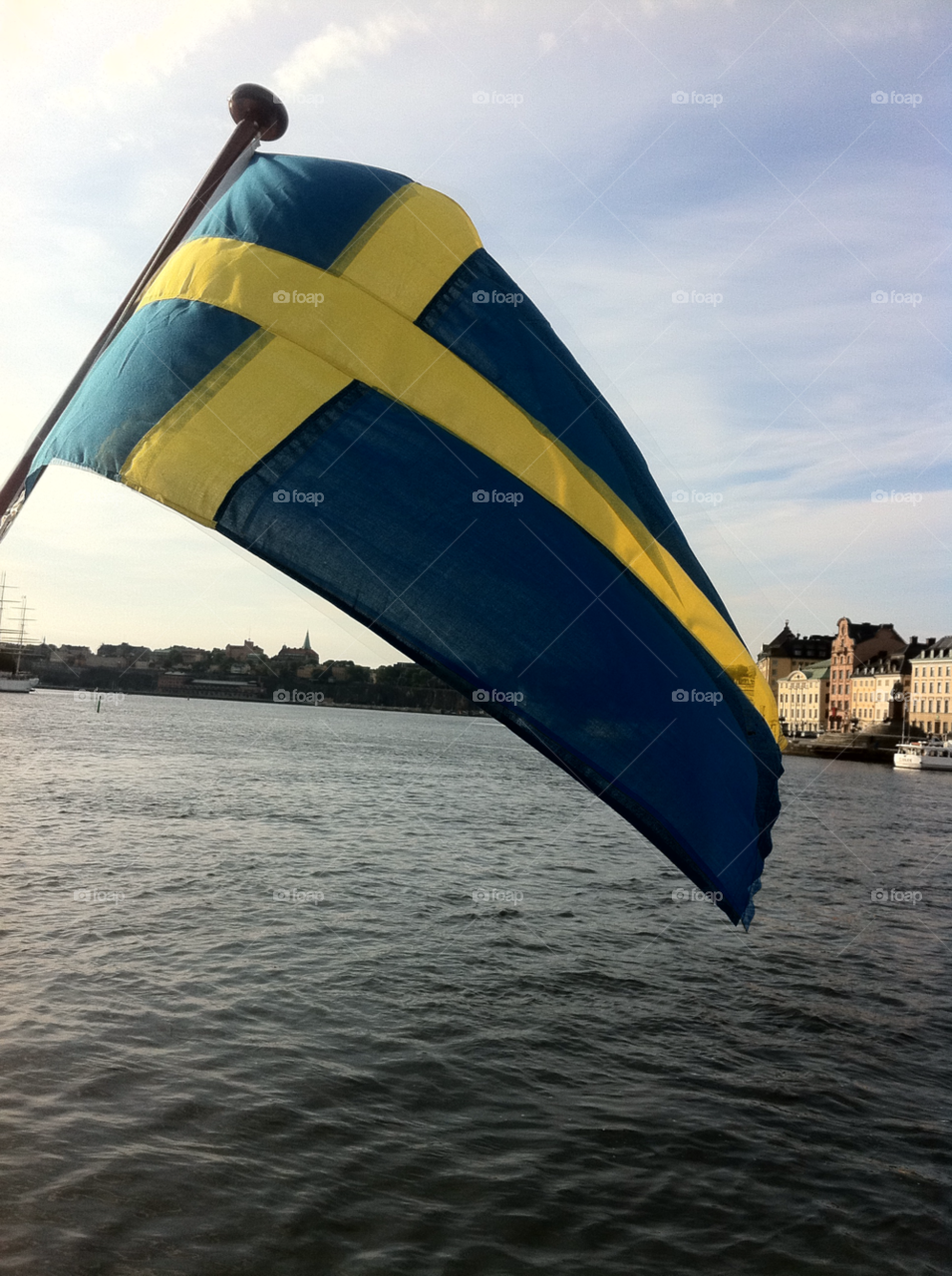 stockholm sea swedish flag by marit.anteskog