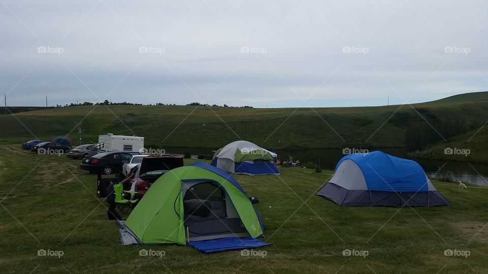 Tent, Landscape, Camp, Campsite, Grass