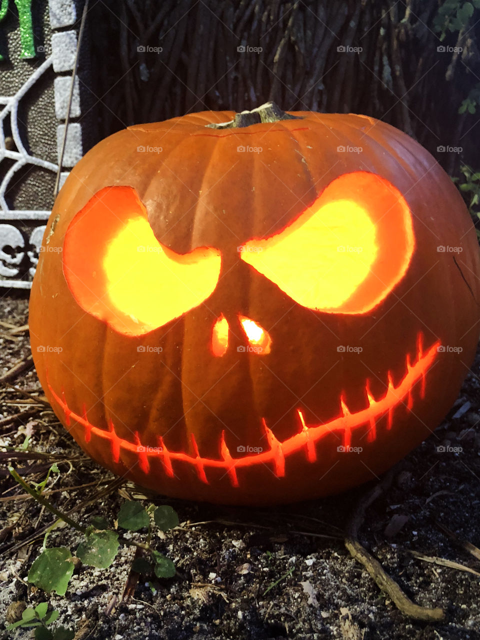 Halloween decoration, carved pumpkin 2