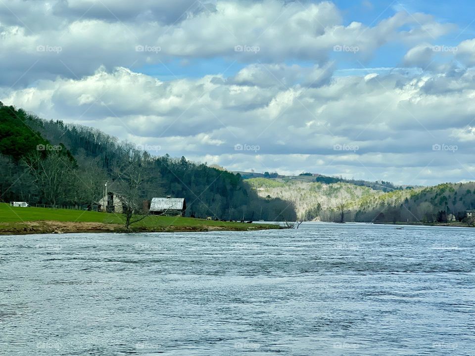 The River and Barn 