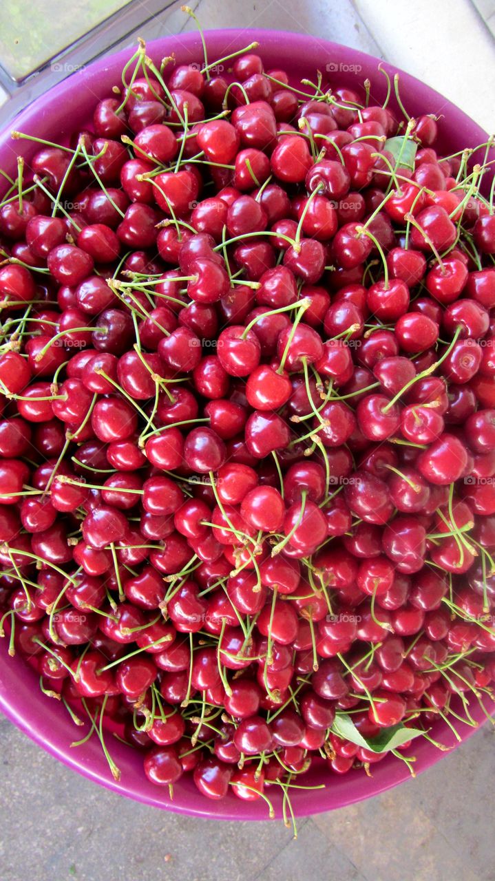 Fresh cherries