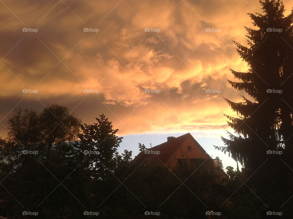 clouds trees weather sky by lexlebeur