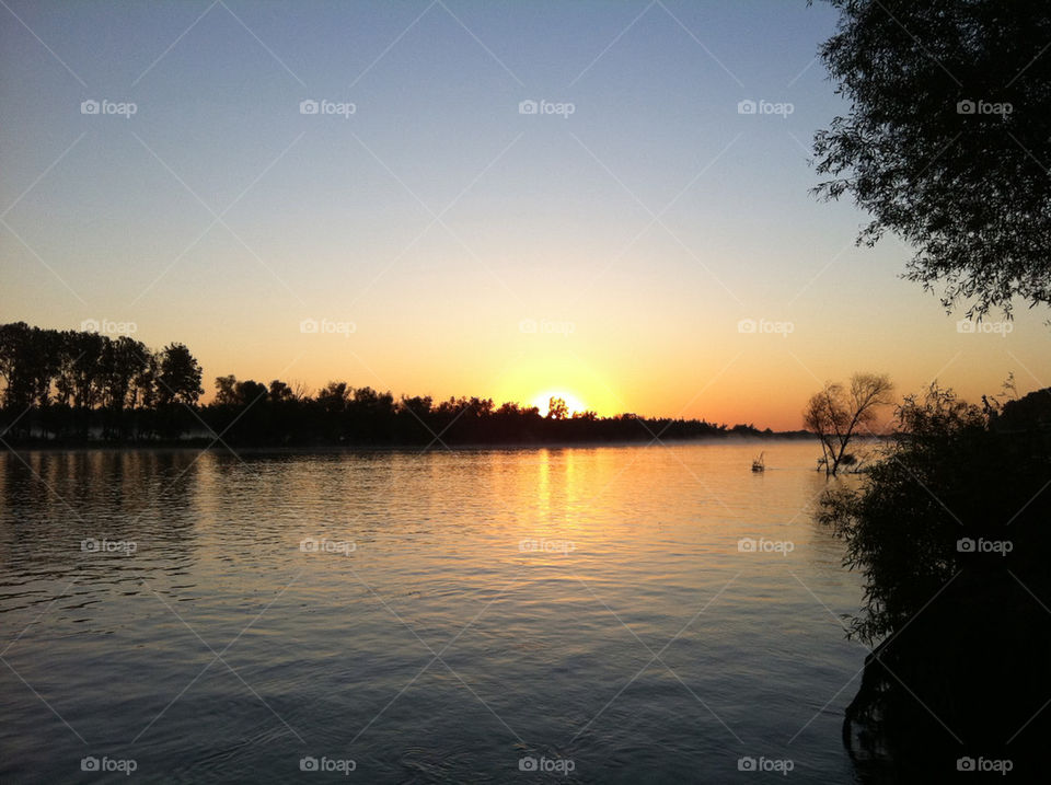 river sunrise flow romania by kassel