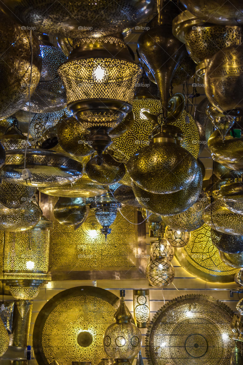Beautiful metal Moroccan lanterns