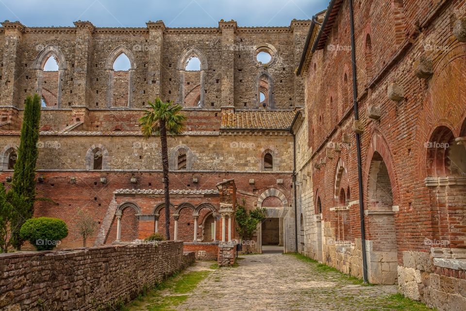 Abbazia di san Galgano sights  of Tuscany Italy