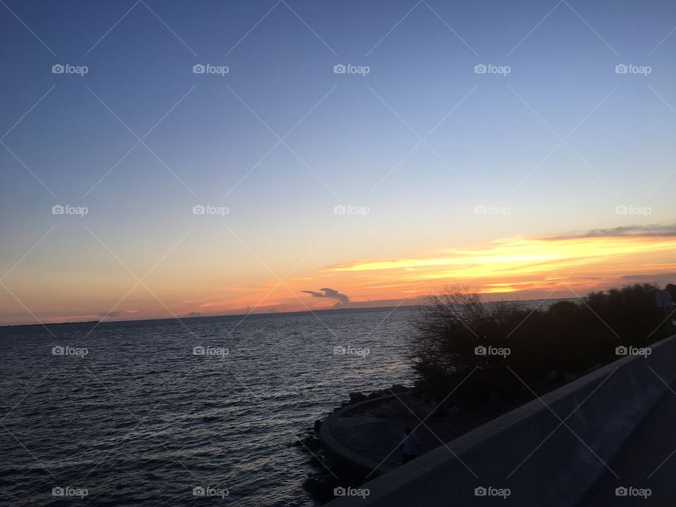 Sunset, Tampa, fishing pier, sunshine skyway, gulf coast, water, tropical, Florida, Tampa Florida, evening, dusk, colorful 