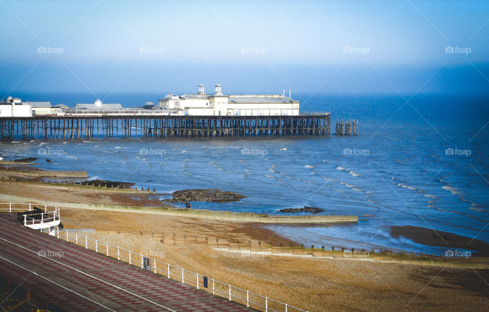 Hastings pier, stretches out into the English Channel 2009