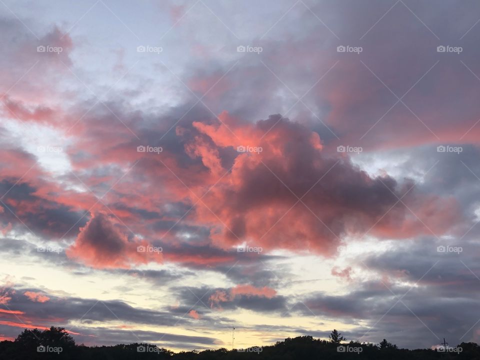 Fall sky in Michigan 