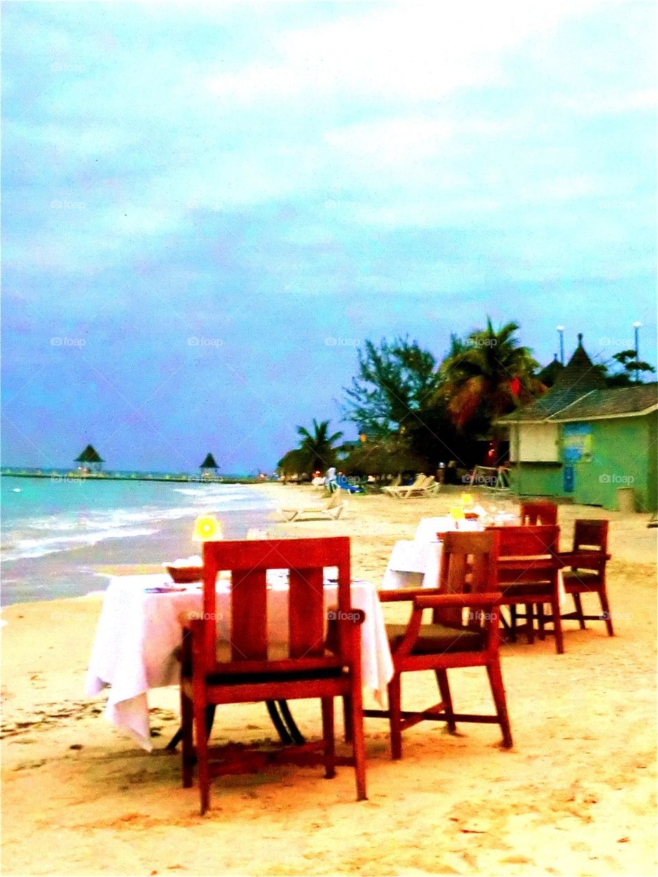 Dinner by the beach