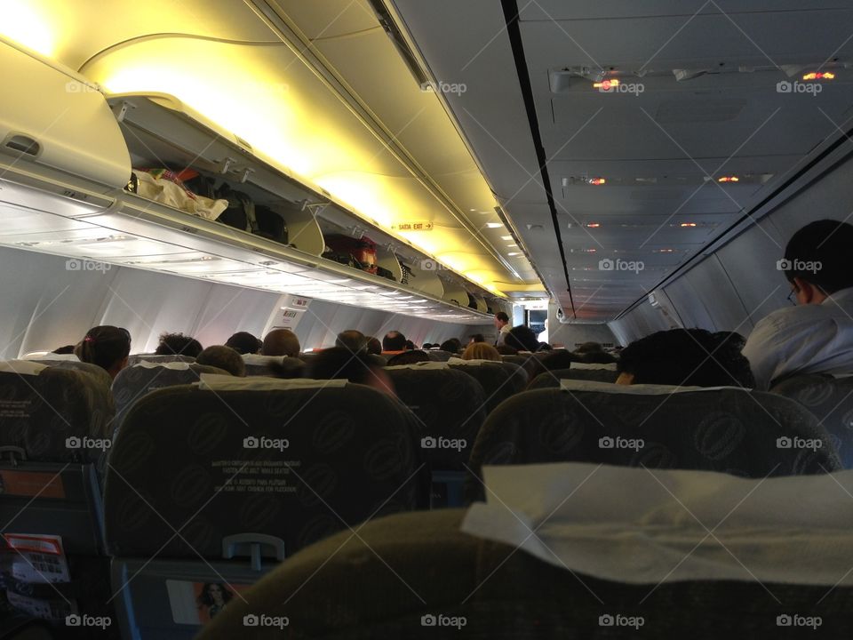 Inside the aircraft 
