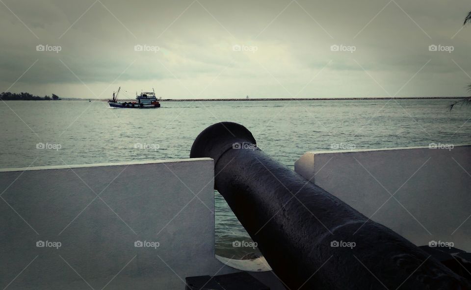 the cannon at songkhla fort