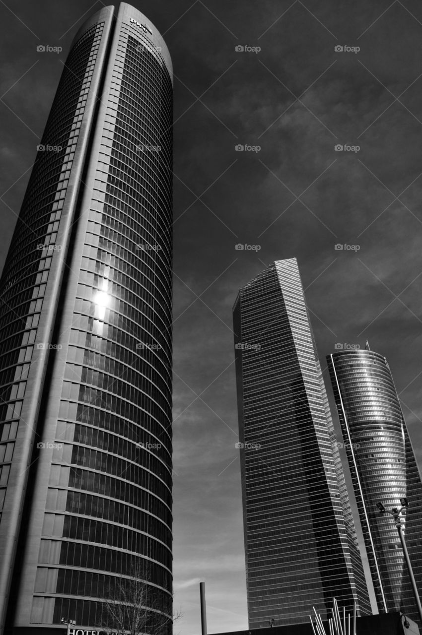 Four Towers Business Area. Four Towers Business Area, Madrid, Spain.