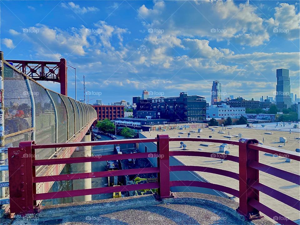 The “Pulaski Bridge” was built starting 1947 and opened to the public in 1954 but its building style lends much of its aesthetic from the minimalist industrial “Bauhaus” style from earlier years of the “Twentieth Century”. 2022. Hypnotic Productions