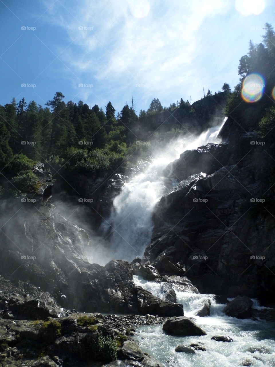 falls in aosta valley