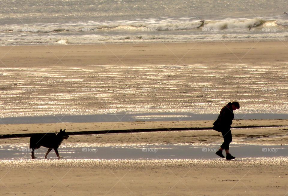 On the beach