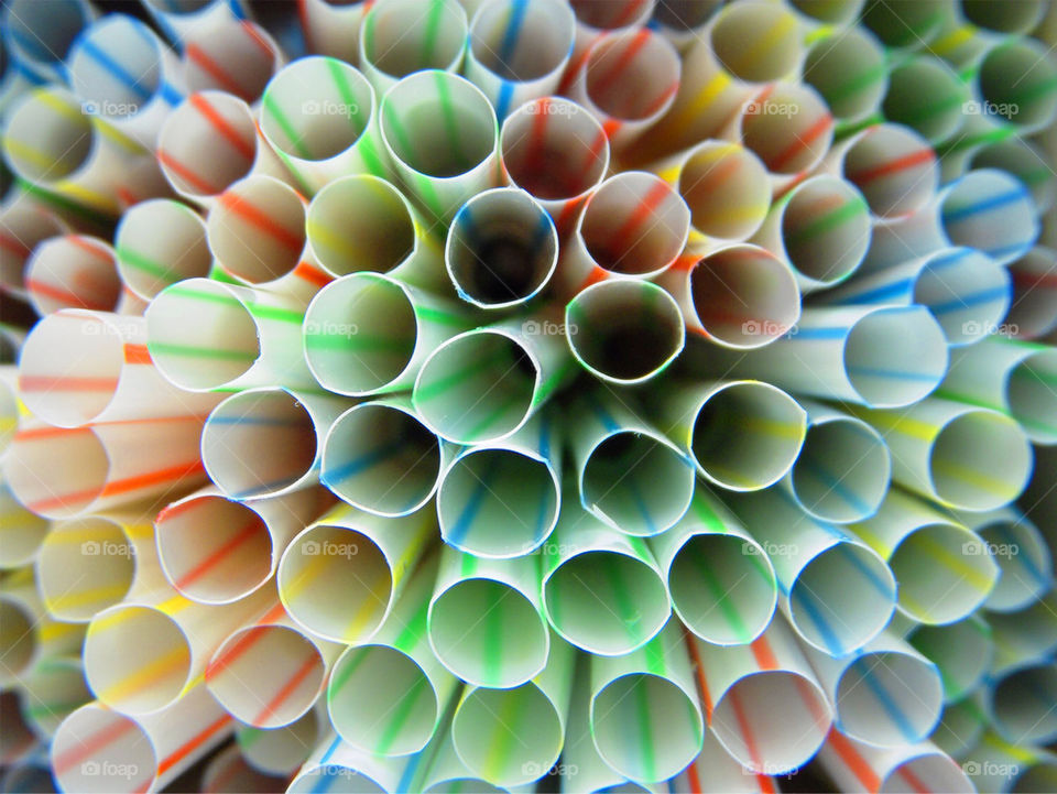 colorful circles circle straws by dslmac2