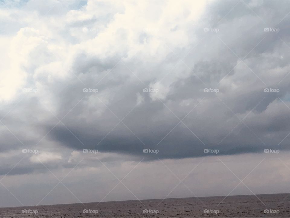 Clouds above ocean