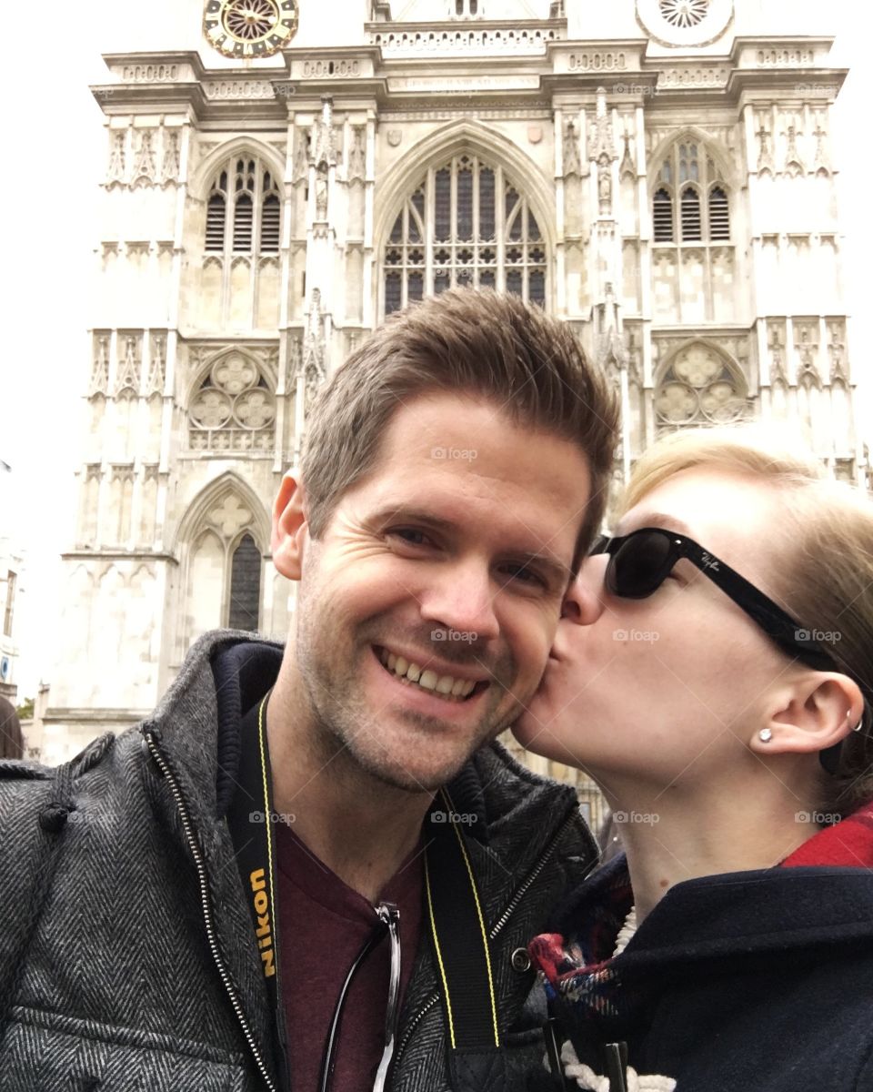 Westminster Abbey kiss 