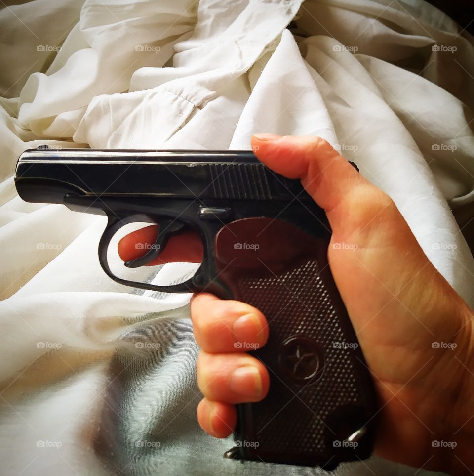 The Makarov pistol is a service weapon of Russian officers