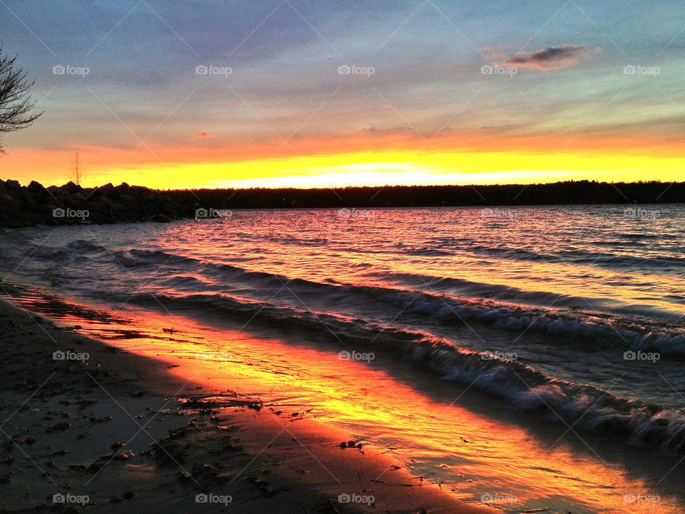 landscape beach sky yellow by somebeach