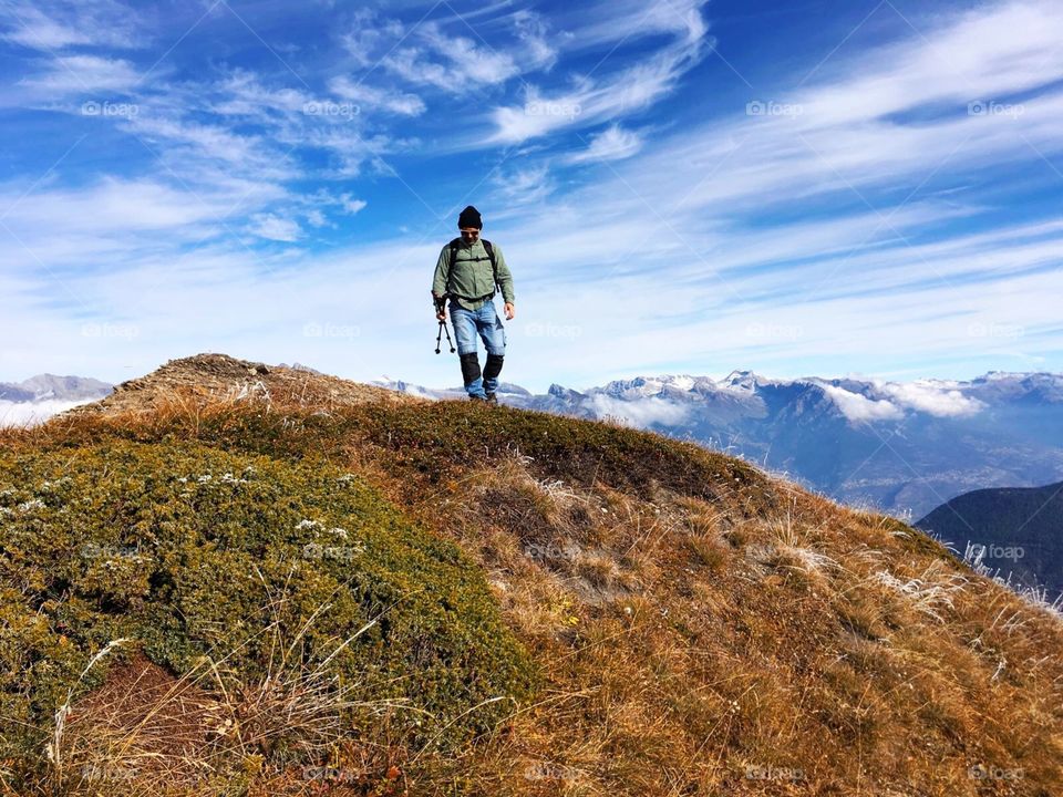 Mountain, Hike, Landscape, Adventure, Sky