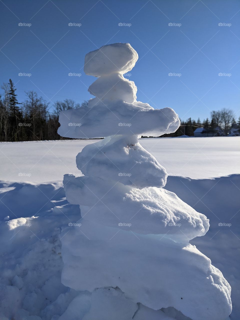 Snow stones/ figures