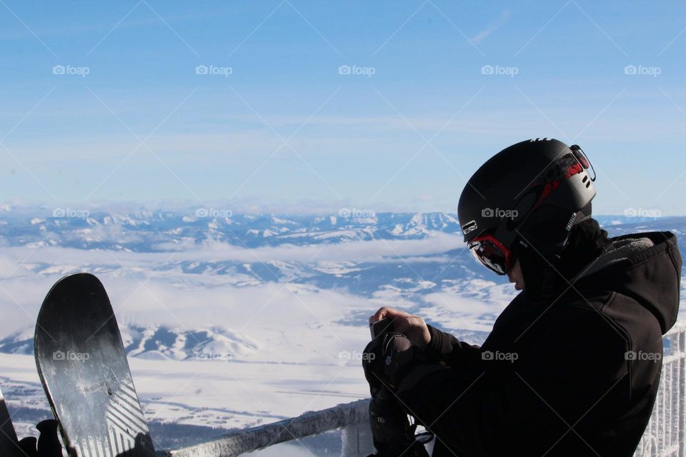 Scenic ski scene