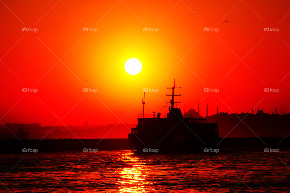 Almost sunset in kadikoy