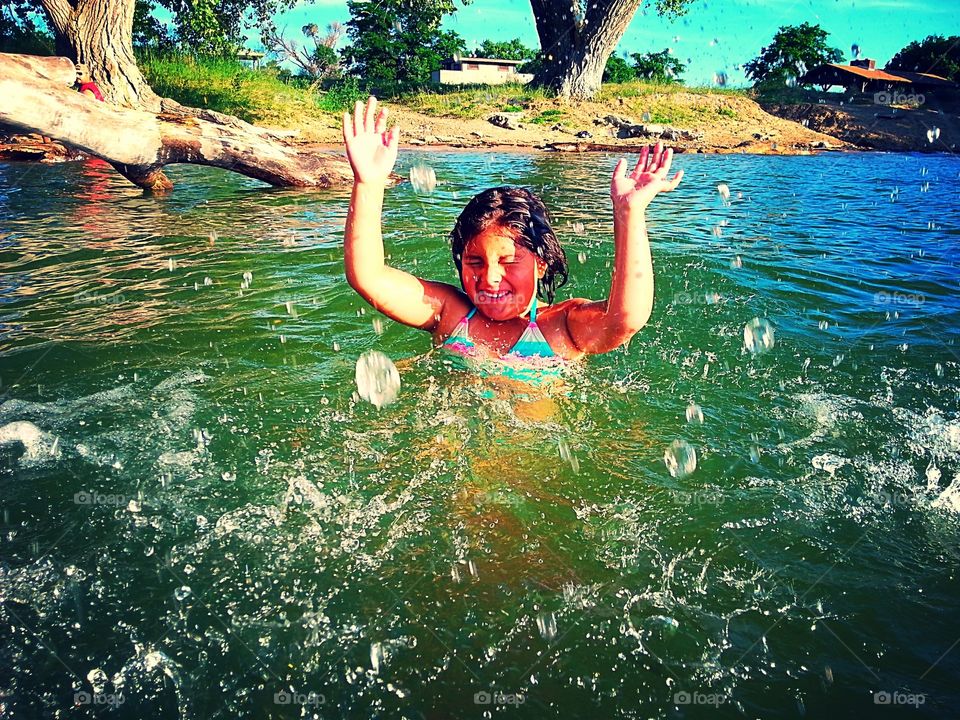 Water fun. Love splashing 